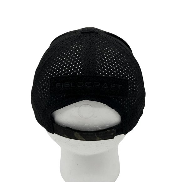 FIELDCRAFT Adjustable Tactical Trucker Hat - Black Camo - Picture 6 of 6